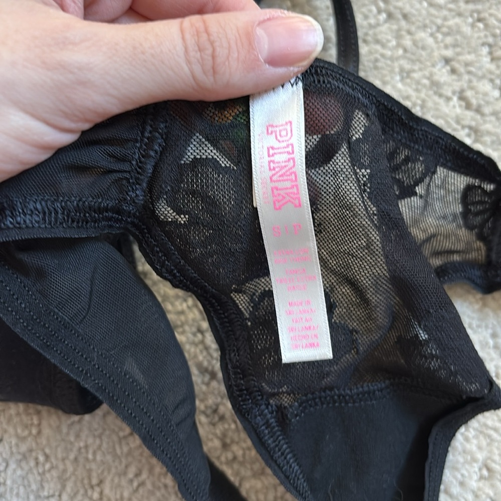 5/$25- Black thong bundle - Picture 2 of 3